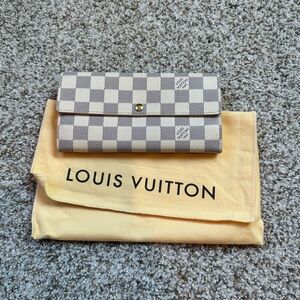Louis Vuitton Emilie Damien Azur Canvas Wallet